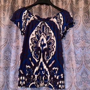 INC cap sleeve/off the shoulder top